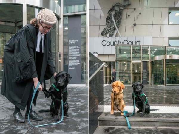 Coop &amp; Champ Outside Melbourne County Court